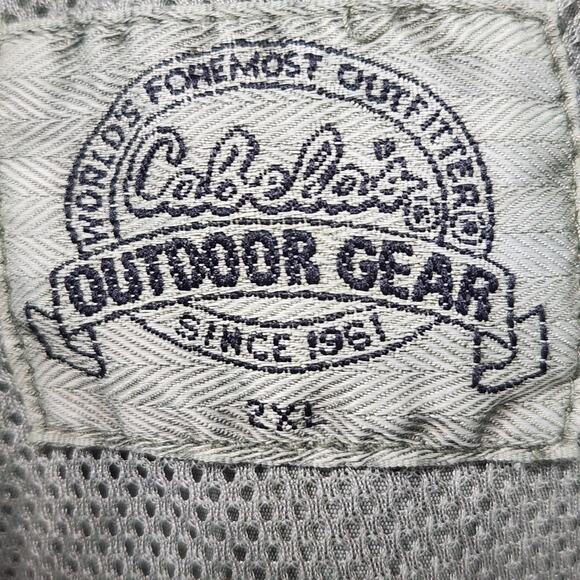 Cabelas Outdoor Gear Pants Mens 2XL Green Nylon Inseam 30 Hiking Zip Pockets - Picture 15 of 16